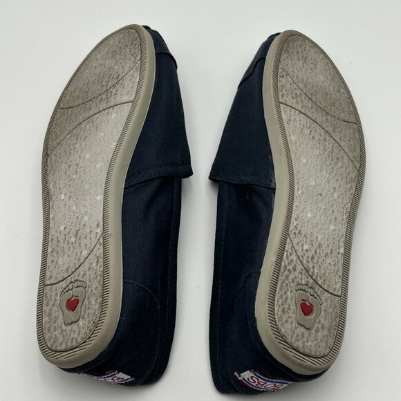 BOBS by SKECHERS Peace & Love Navy Flats Sz 9.5W Memory Foam W/Box Style 33645 - Picture 8 of 8